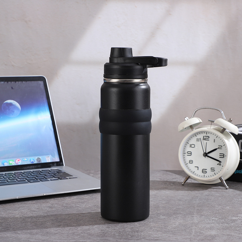 Customized cross-border space kettle with anti-slip silicone sleeve, direct drinking sports kettle, 304 stainless steel large-capacity insulated cup pic 11
