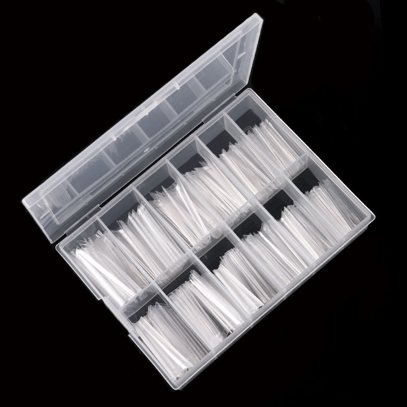 Cross-border nail art pieces, Denim Nail MAX 240 pieces box set, transparent natural color French flat-head denim nail pieces shanilak pic 7