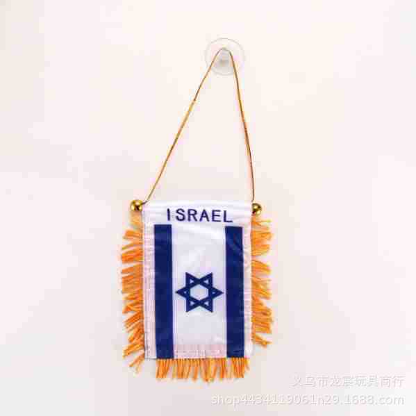 海地小锦旗 世界各国迷你小旗8*12cm双面流苏吸盘交换旗批发详情8