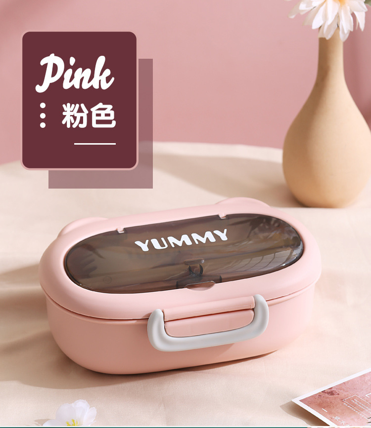 304不锈钢饭盒食品级保温午餐盒 带餐具便当盒微波炉学生保鲜饭盒详情15