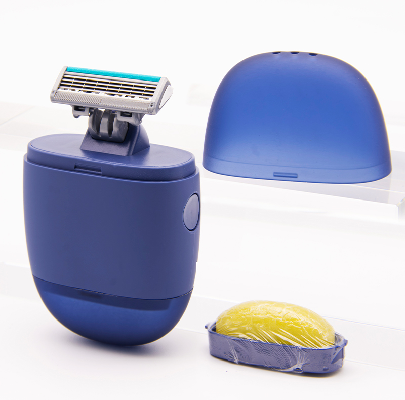 颜羊小熊款便携剃毛刀手动一体式敏感肌专用刀头带护肤皂脱毛神器详情6