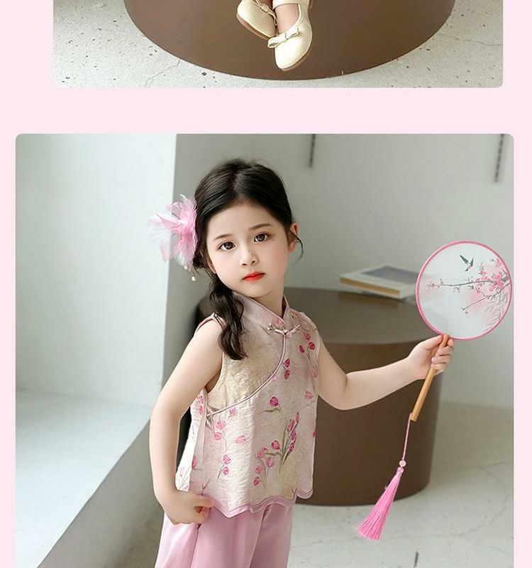 国潮女童夏季国风套装2025新款儿童薄款衣服女宝宝夏装女孩新中式汉服详情22