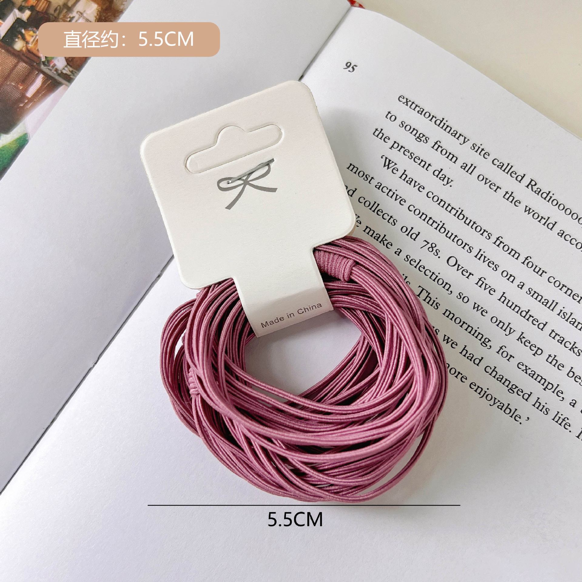 Korean version hair tie, popular online, high-elasticity adult hair tie, multi-strand hair band, basic, versatile, simple hair accessory, leather band pic 62