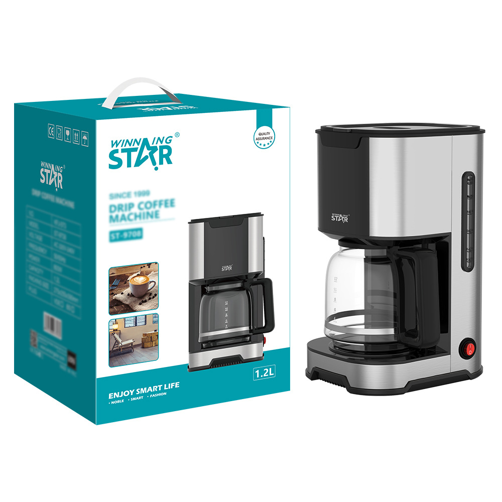 Winningstar British and European standard household coffe maker automatic drip coffee machine for making tea and coffee pic 7