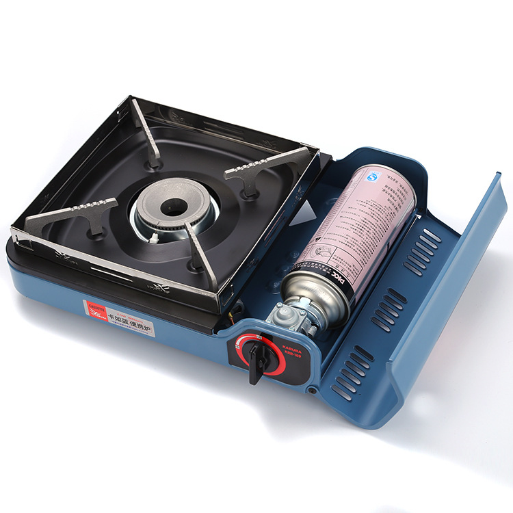 Factory direct supply outdoor barbecue grill, stainless steel lotus burner, portable camping baking stove, anti-air flow stove pic 2