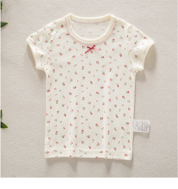 夏季女童T恤儿童短袖打底衫女宝宝上衣婴儿半袖t纯棉圆领吸汗详情10
