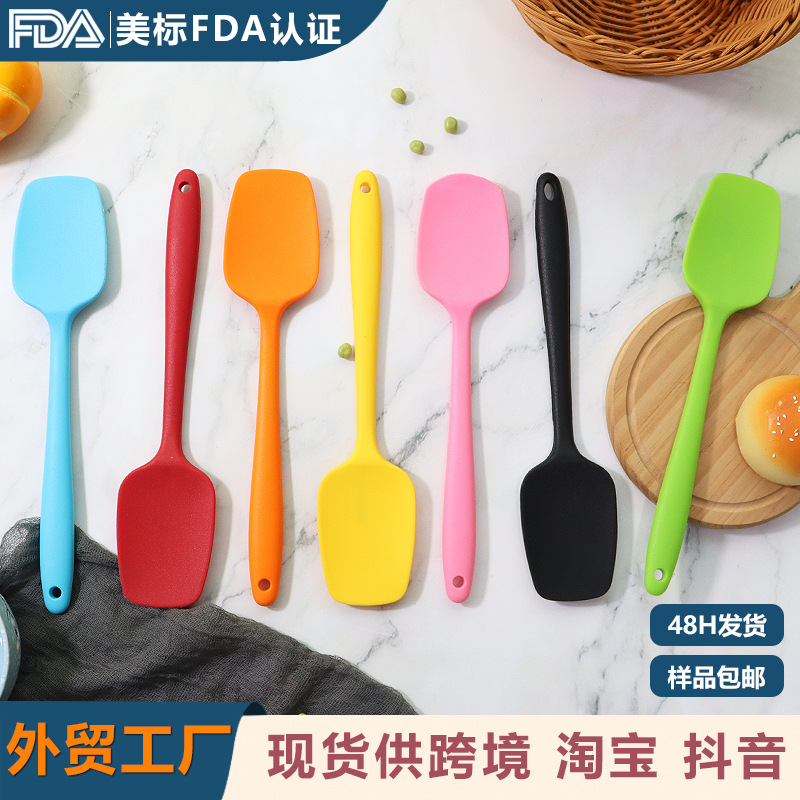 工厂硅胶刮刀奶油抹刀小号半透硅胶刮刀家用烘焙硅胶刮刀现货批发详情3