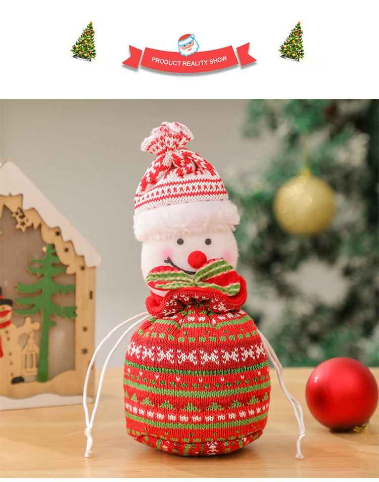 Christmas gift bags, apple bags, Christmas gift bags, plush candies, decorative items, elderly people, snowmen, deer bouquets pic 41