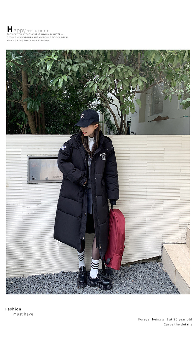 宽松羽绒棉服女2023冬新款韩版面包服中长款遮肉显瘦时尚棉袄外套详情28