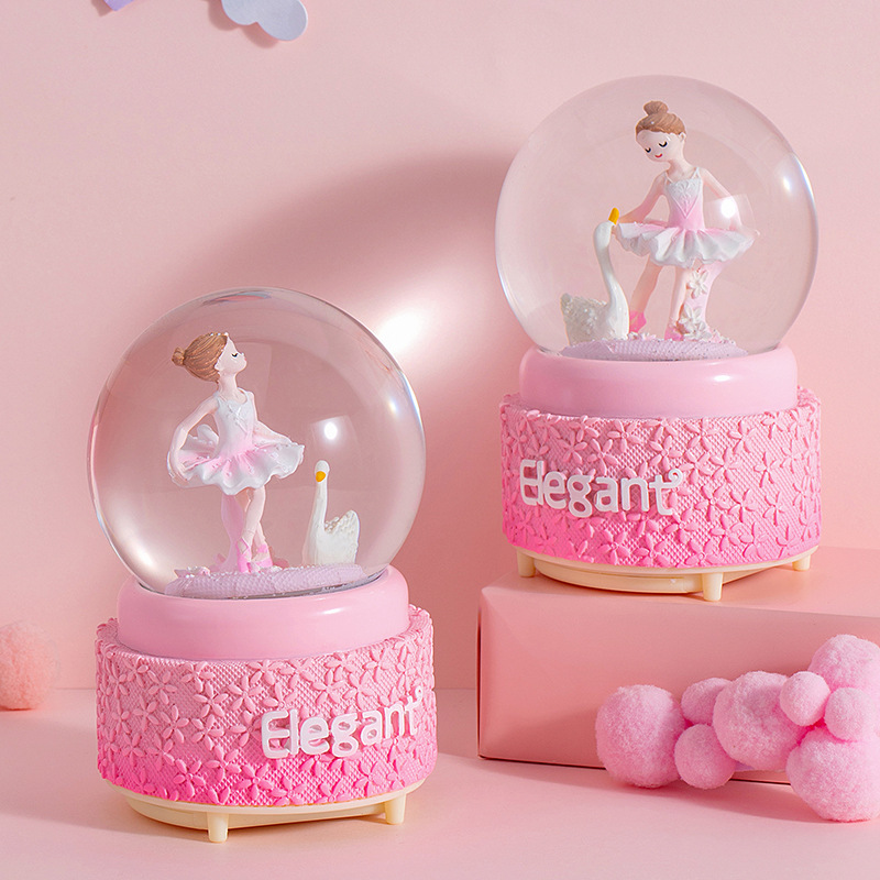 Astronaut Crystal Ball, music box, music box, Snowfall, Mermaid Princess, girls, children, birthday gifts, Christmas pic 24