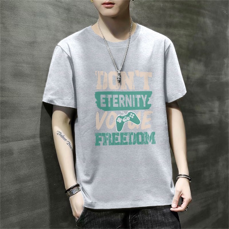 男士短袖t恤2024新款夏季潮流韩版宽松打底衫衣服体恤大码青少年详情9