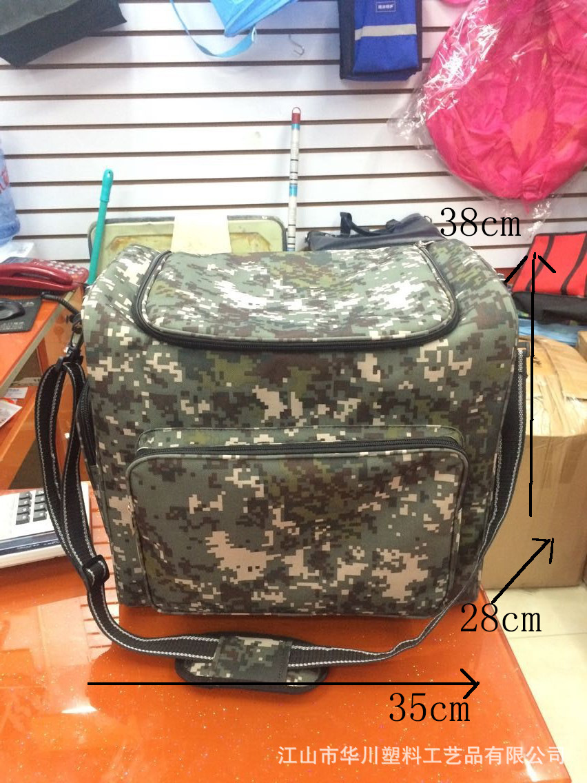 Insulated lunch bag, waterproof and cold-proof, outdoor portable Oxford fabric, new picnic bag, ice bag, foreign trade camouflage lunch bag, insulated meal bag, red wine insulated bag, camping box, ice bag, insulated bag pic 1