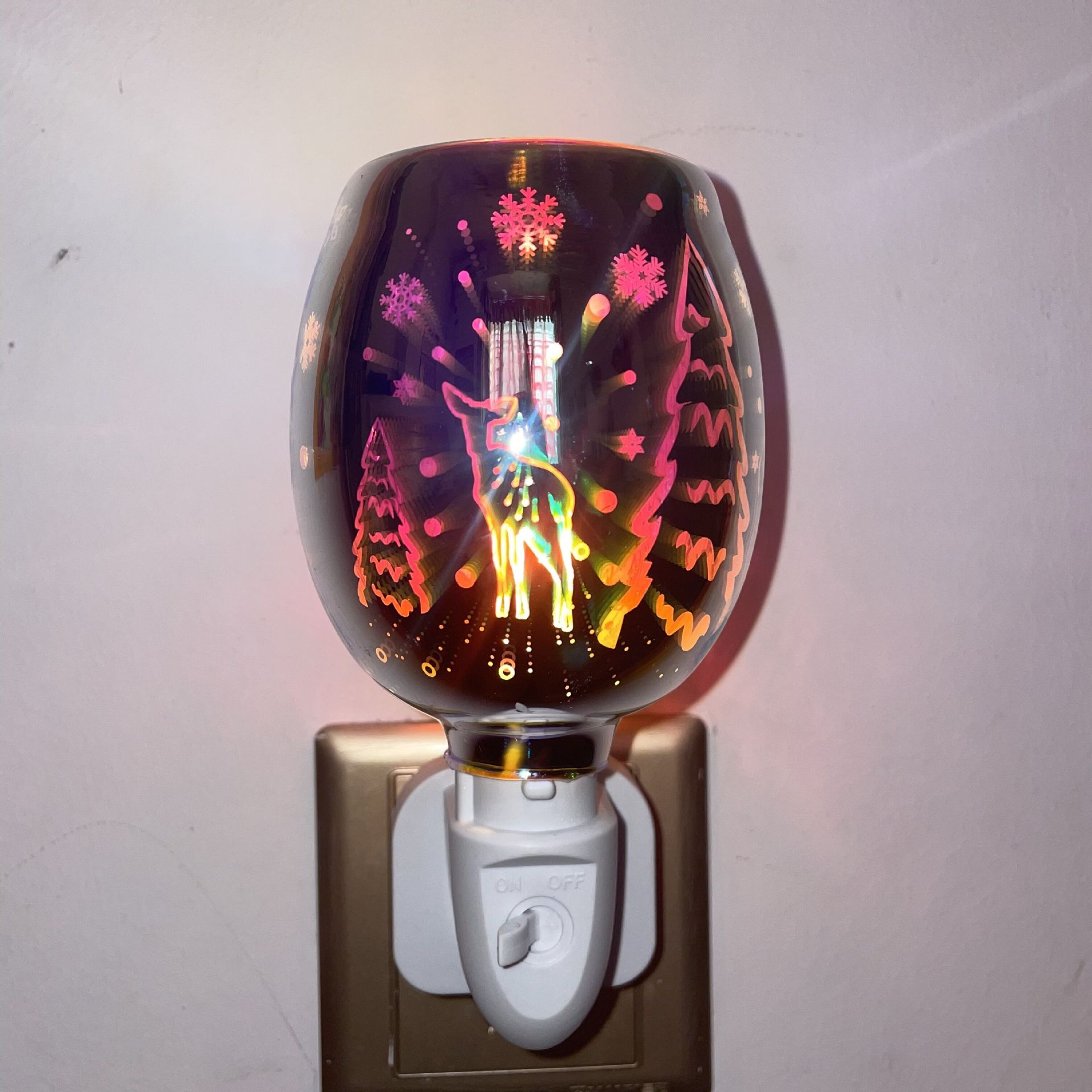 Cross-border Christmas gift wax melting lamp, household wax melting device, heating aroma diffuser lamp, living room and bedroom atmosphere lamp manufacturer supply pic 10