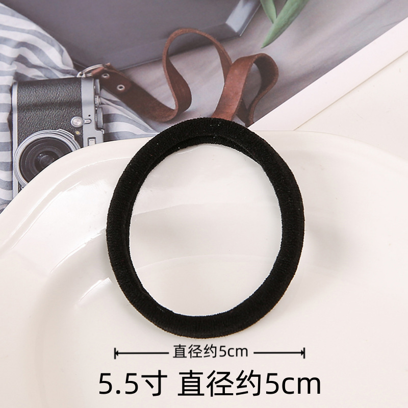 Wholesale of large colored towel loops, seamless adult rubber bands, high-elasticity ponytail tie, hair bands, headwear and hair ties pic 18