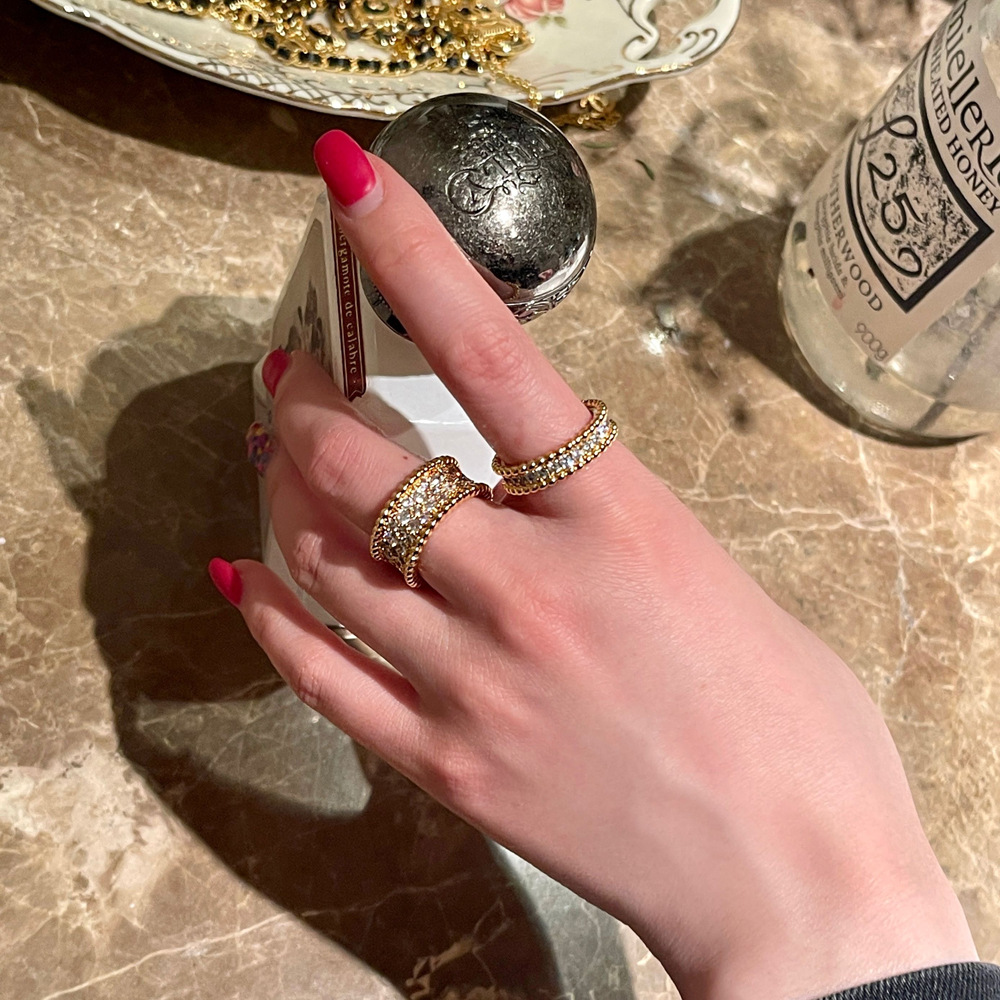 欧美风时尚轻奢款气质镶钻戒指潮流女生开口食指指环网红街拍饰品详情14