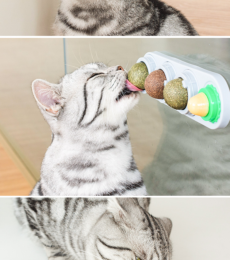 亚马逊爆款猫咪薄荷球玩具旋转猫薄荷猫零食棒棒糖自嗨猫玩具详情14