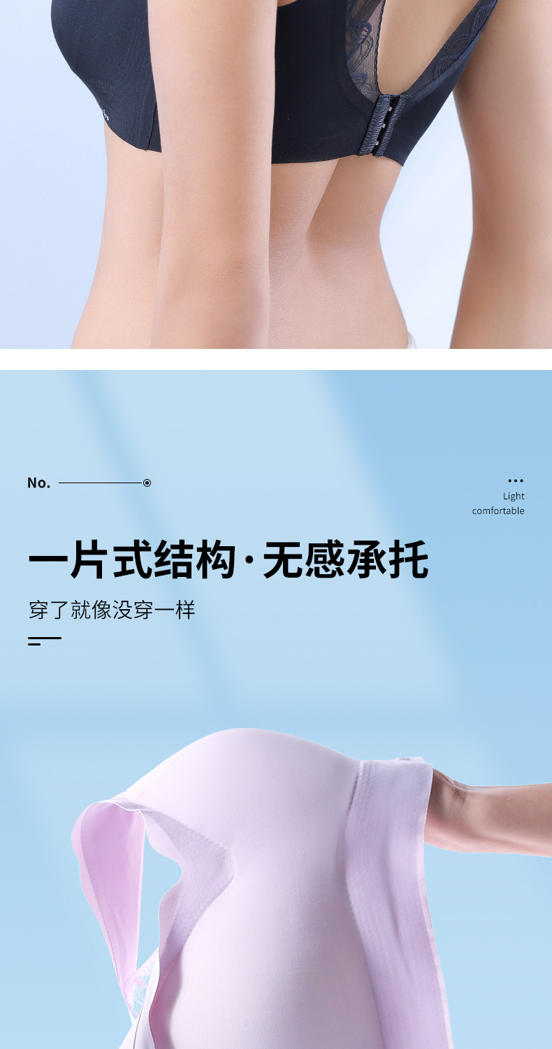 大码乳胶内衣薄款大胸显小爆款无痕无钢圈美背文胸运动背心抹胸罩详情11