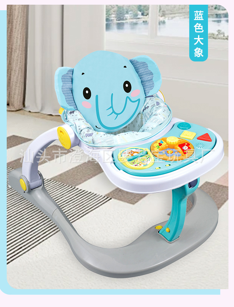 Cross-border baby walker, a three-in-one multi-functional anti-rollover baby hand-pushed learning walker, helps prevent bowlegs pic 12