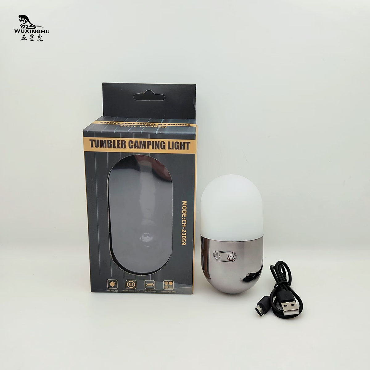 The new untoppleable camping light features 8 types of ambient lighting, a stress-relieving wonder, Type-C charging emergency light, and a night light pic 10