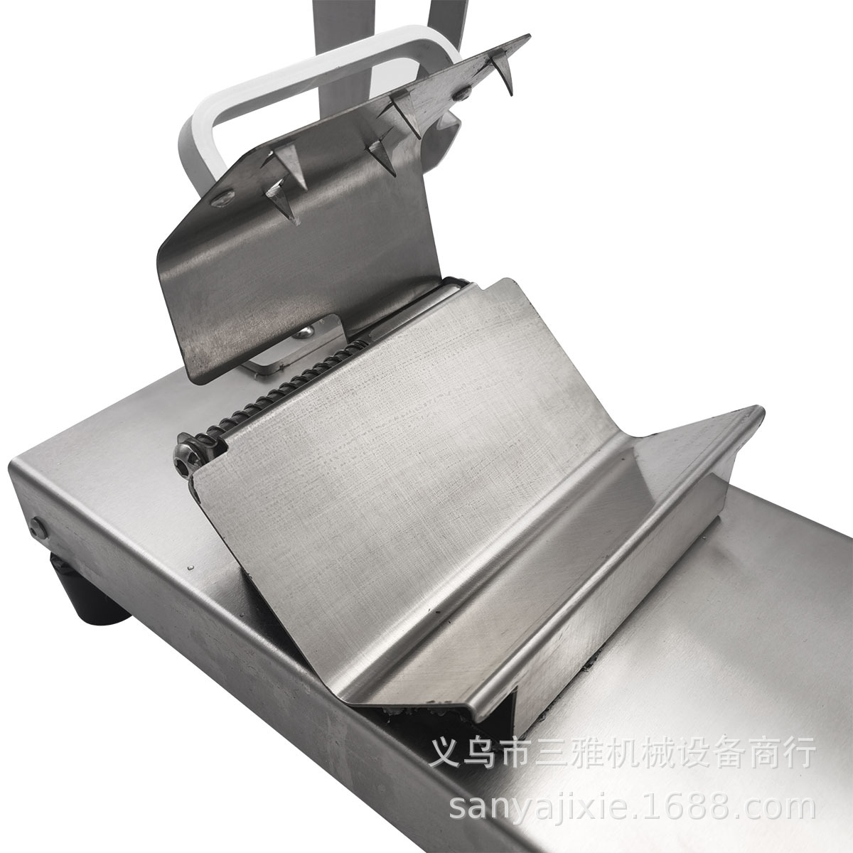 High-end commercial stainless steel manual food slicer for foreign trade, quickly slicing meat rolls, frozen meat, thin and thick slices, and potato chips pic 8