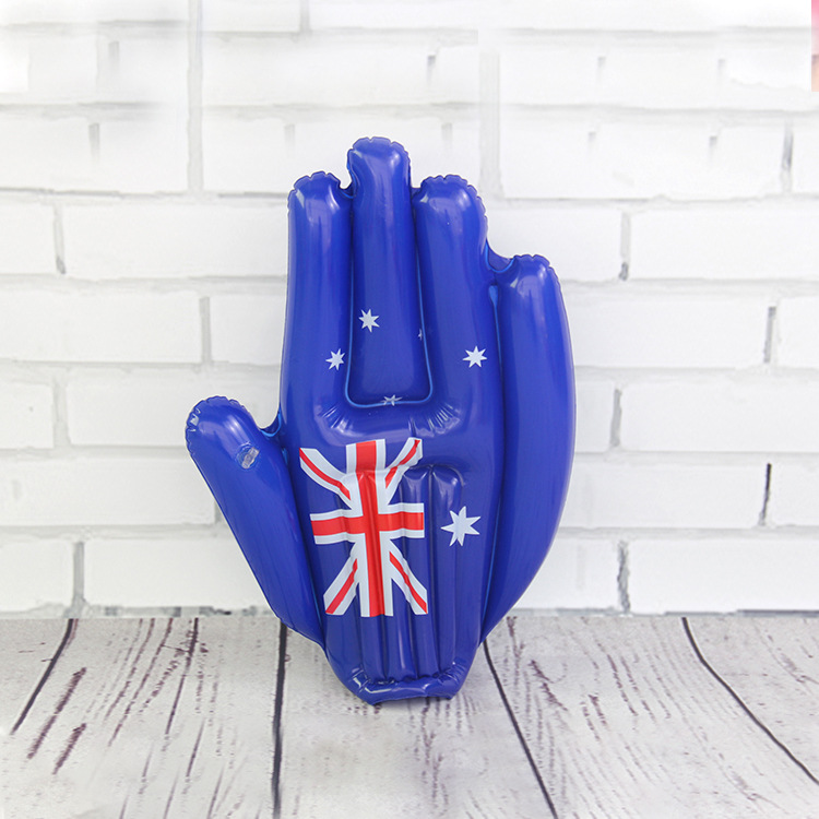 虹雨® 助威道具PVC澳大利亚手掌蓝色运动会拍拍手演唱会加油鼓掌详情13