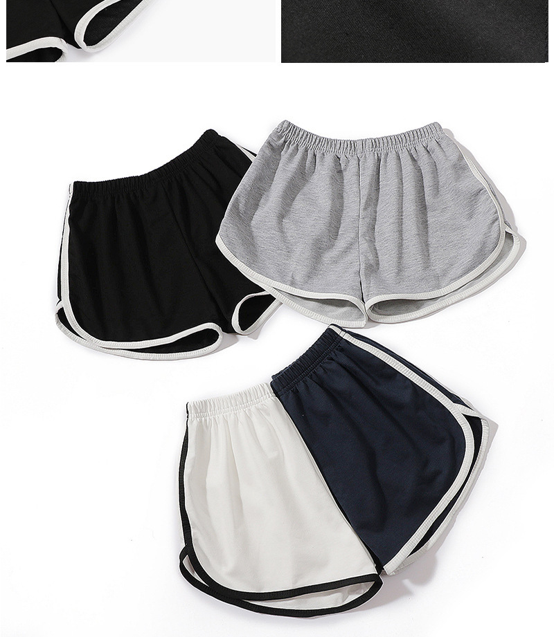 新款运动短裤跨境外贸热裤韩版夏季薄款居家休闲a字宽松瑜伽短裤详情6