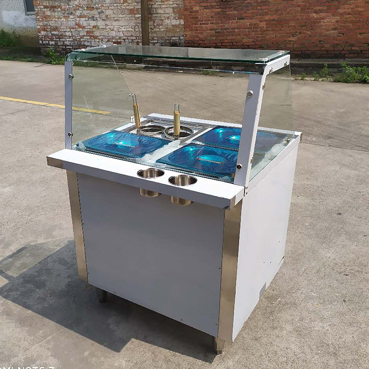 Qianmai Oden Machine EH-800 with glass cover, convenience store electric noodle cooker, commercial spicy hot pot skewer machine pic 23