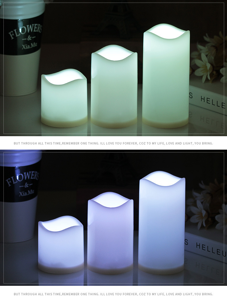 Factory direct sales of 18-key led remote control electronic candles, creative wedding road guide color-changing candle lamp sets for wholesale pic 14