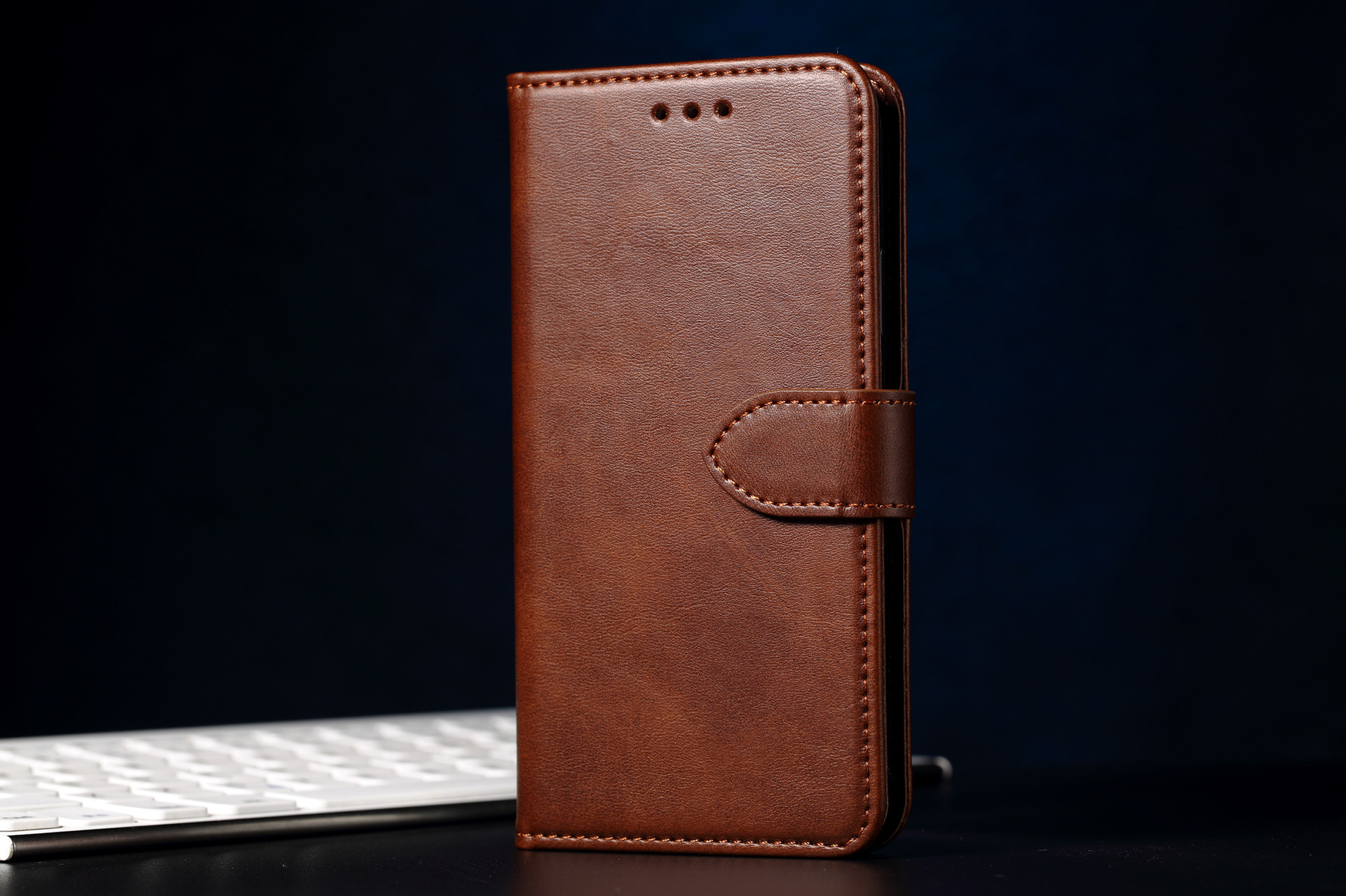Suitable for iPhone15 wallet case, 8Plus phone case, calfskin genuine leather protective case, and SIM card for iPhone7 pic 39