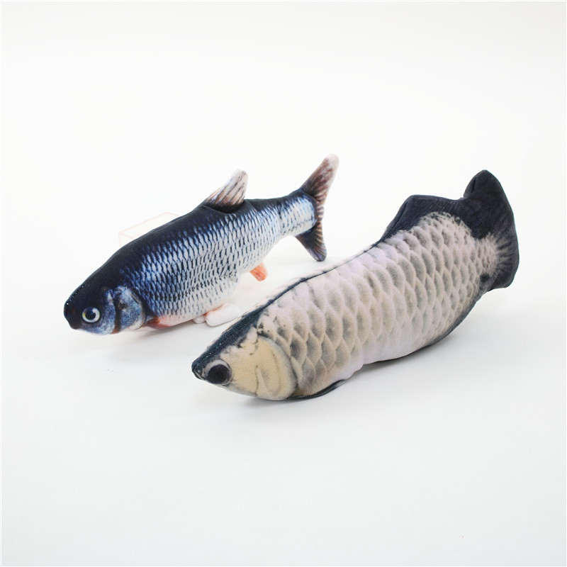 KAFKA cat and dog toys, electric fish simulation fish, jumping fish, USB charging plush toys pic 3