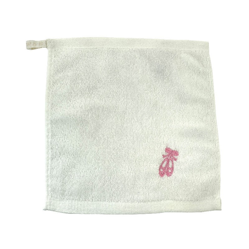 Wholesale pure cotton embroidered square towels 30*30, small square towels for hand and face drying in kindergarten early education class, saliva wipes printed with logo pic 13