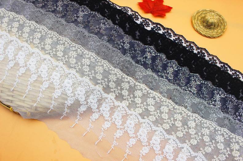 16595 is in stock and available for wholesale of grape flower lace lace clothing, home textile accessories, mesh, embroidery and lace dresses pic 2