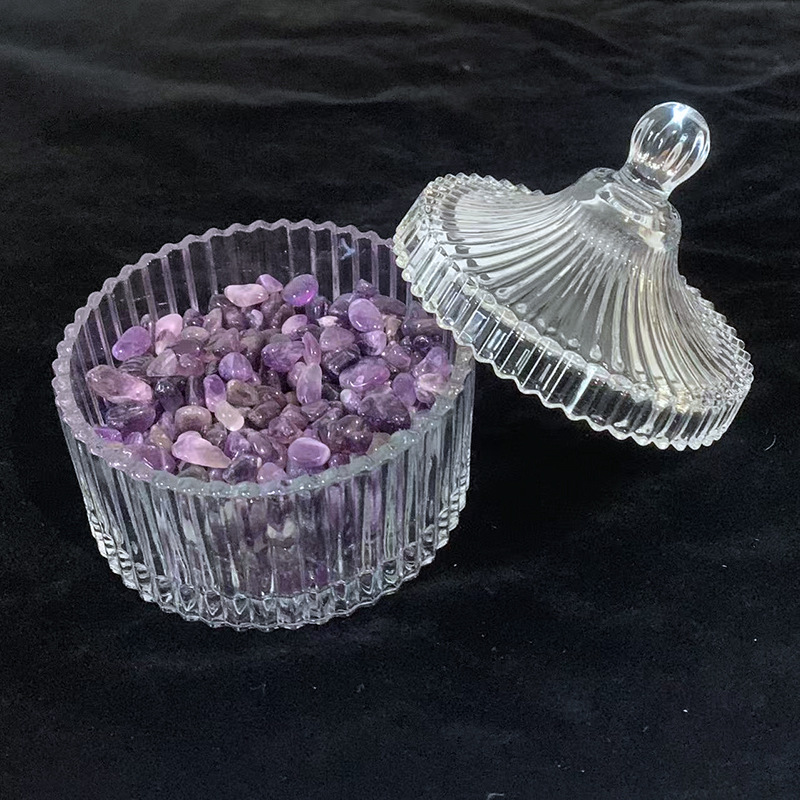 天然水晶碎石消磁石消磁碗 水晶手链饰品净化消磁容器收纳盒摆件详情16