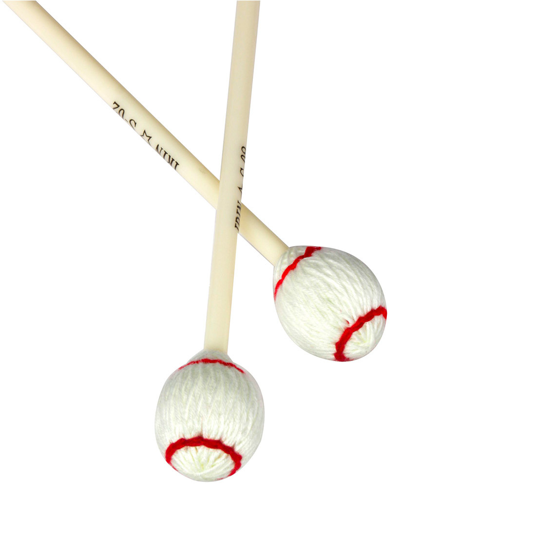 S-02 Marimba mallet, white red marimba mallet drumstick, red circle, white percussion instrument accessories pic 7