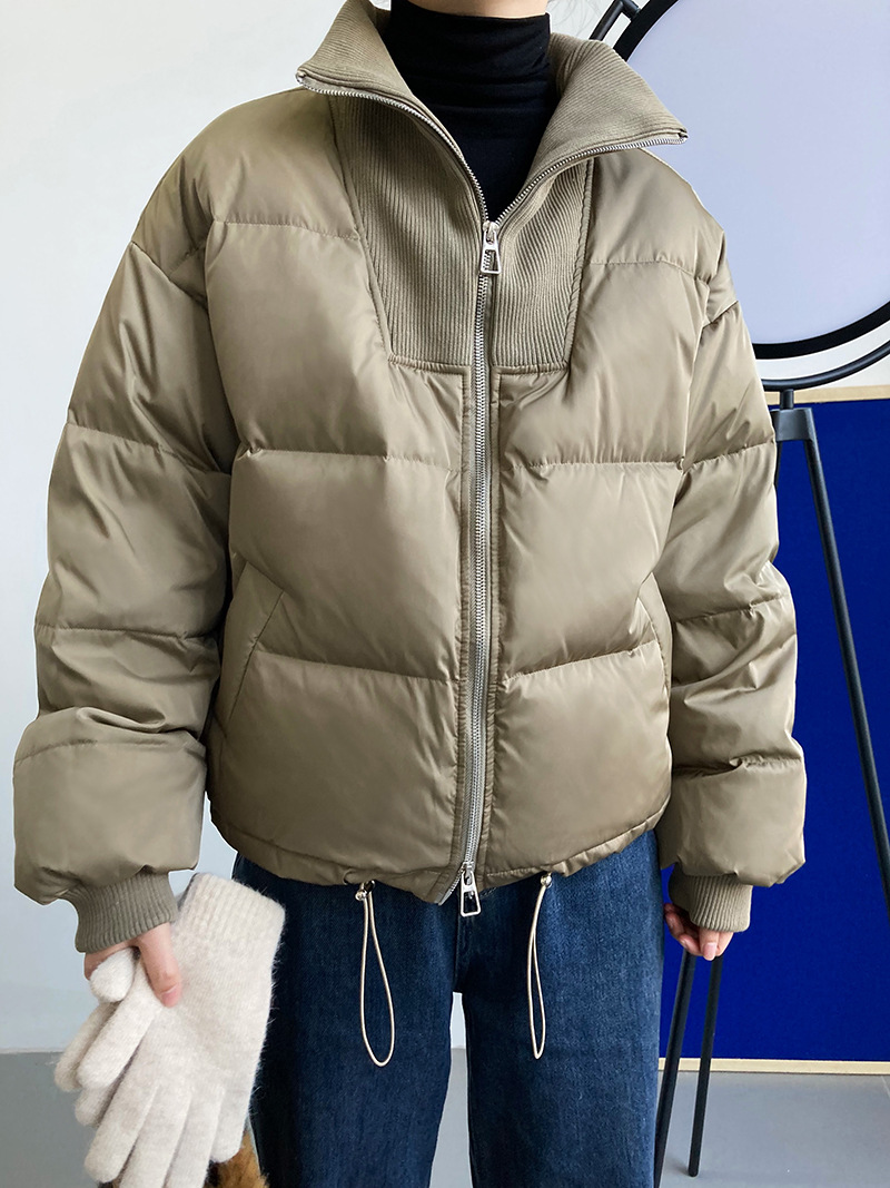 Luxi 2022 New Design sense stand-up collar short Down jacket for petite women 90, white duck down jacket Y33 pic 51