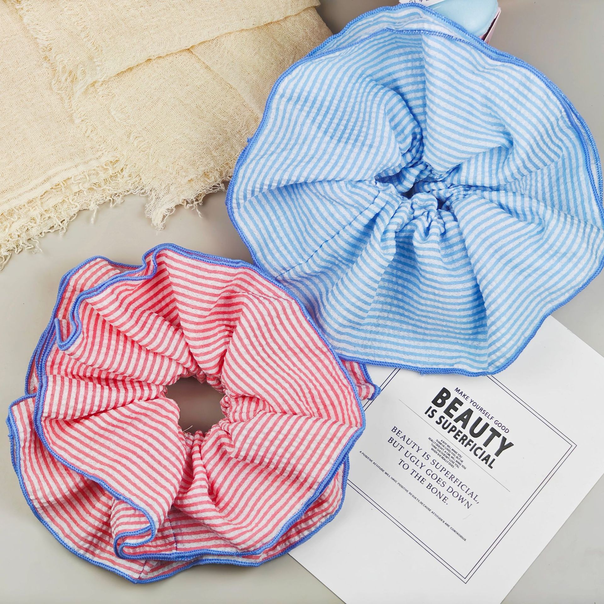 Korean-style large intestine hair band for women, high-end look, high appearance level, ins school style hair band, sweet style, fashionable rubber band hair accessory pic 22