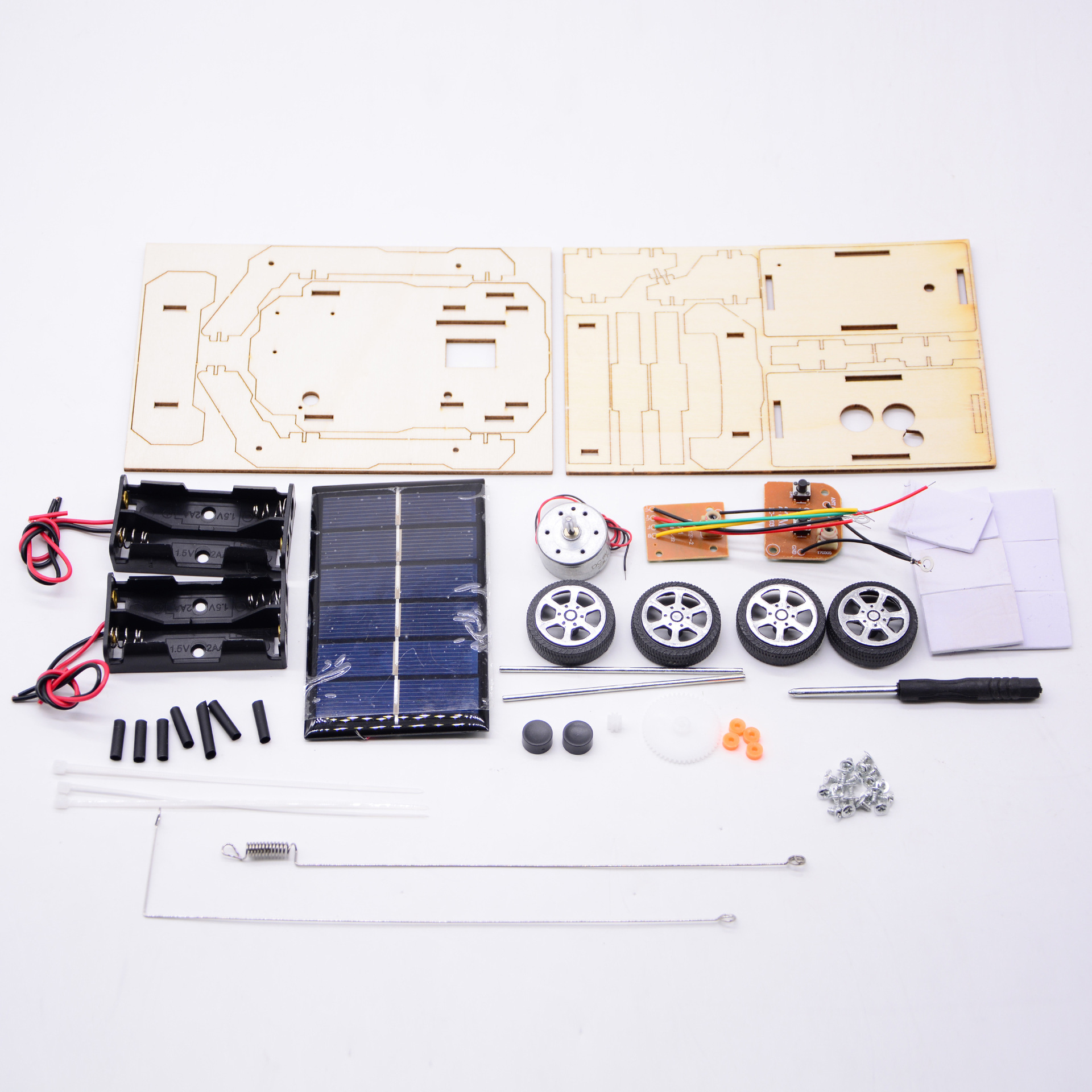Xinyuan Solar remote control car, wireless racing car model, electric car, student DIY handicraft small invention materials pic 3