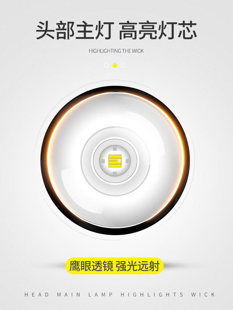 A popular multi-functional high-intensity flashlight power bank on second-class e-commerce platforms, emergency charging and focusing high-intensity household flashlight pic 3