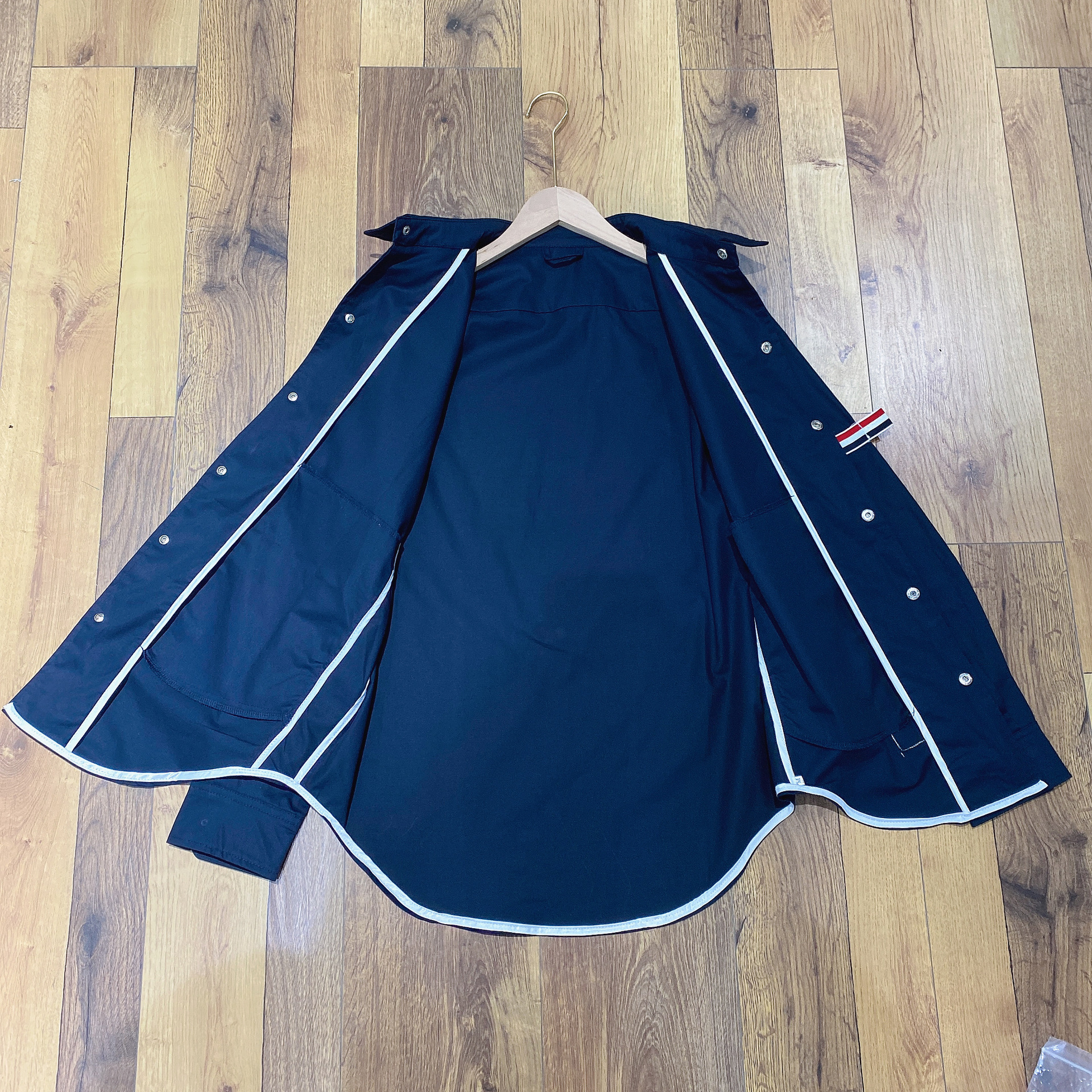 TB casual trendy brand poplin slim-fit solid white shirts for men and women, Oxford fabric shirts for women with long sleeves pic 112