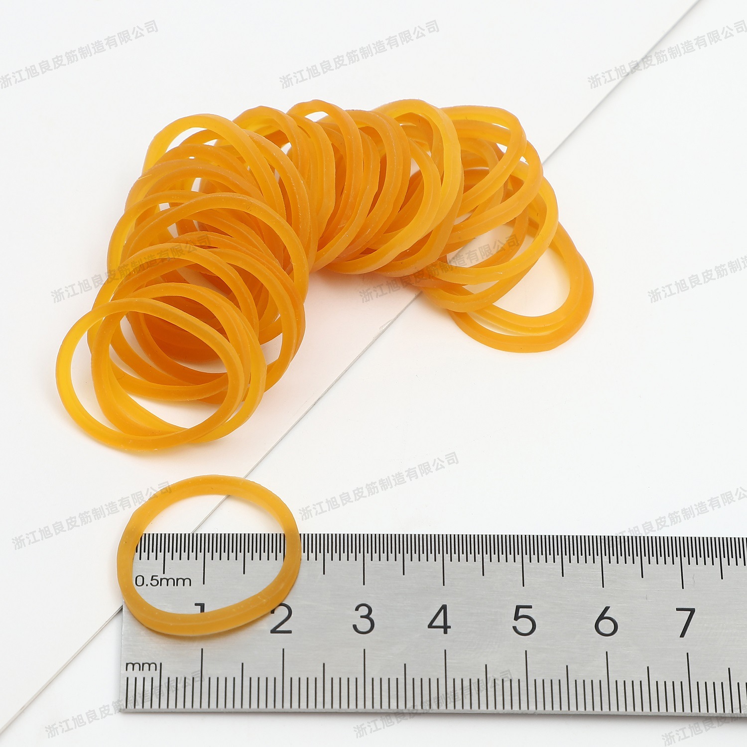 旭良透明黄色橡皮筋高弹耐用牛皮筋一次性捆菜橡胶圈厂家批发详情12
