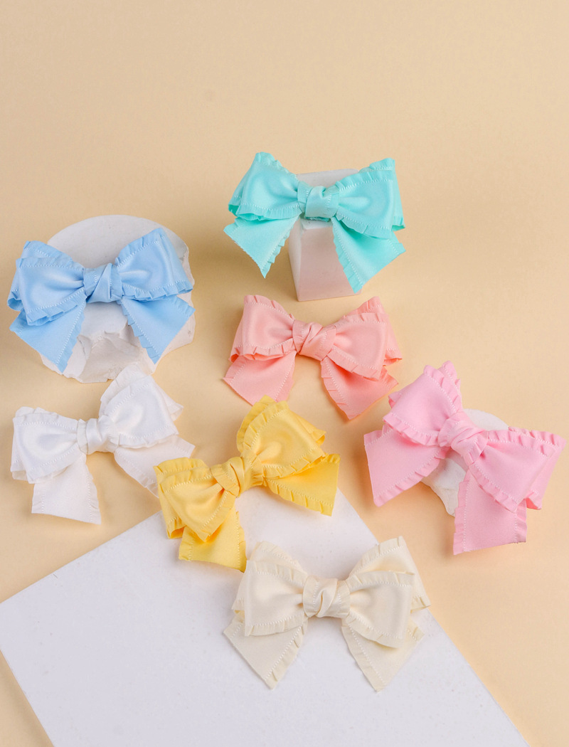 Classic thickened ruffled woven ribbon bow hair accessory clothing high-density wavy ribbon black fungus skirt hem satin ribbon pic 33