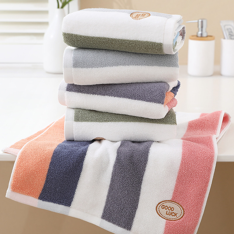 洁丽雅纯棉维也纳毛巾A类高档条纹成人洗脸吸水加厚面巾230149详情1