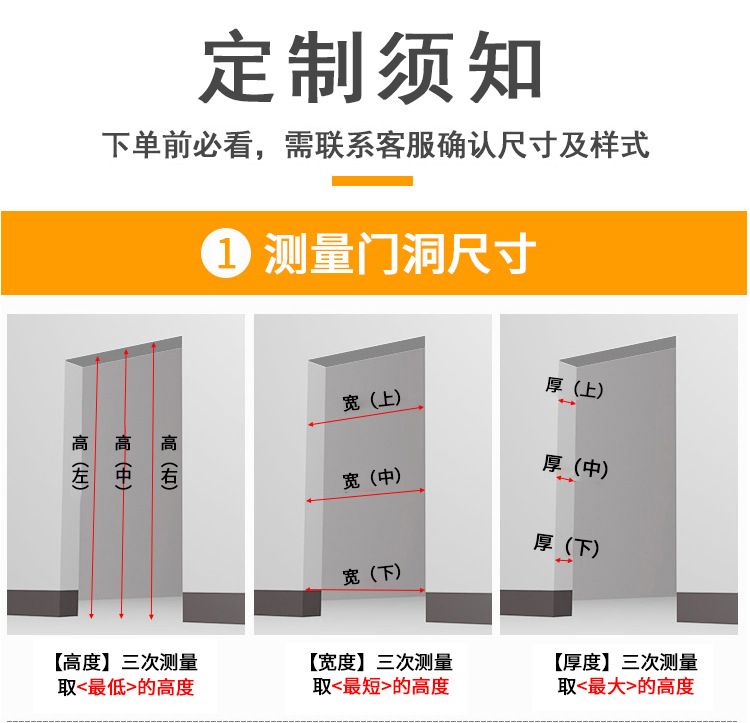 Bathroom door, kitchen door, bathroom door, toilet door, aluminum alloy door, waterproof double-layer tempered glass door, swing door pic 10