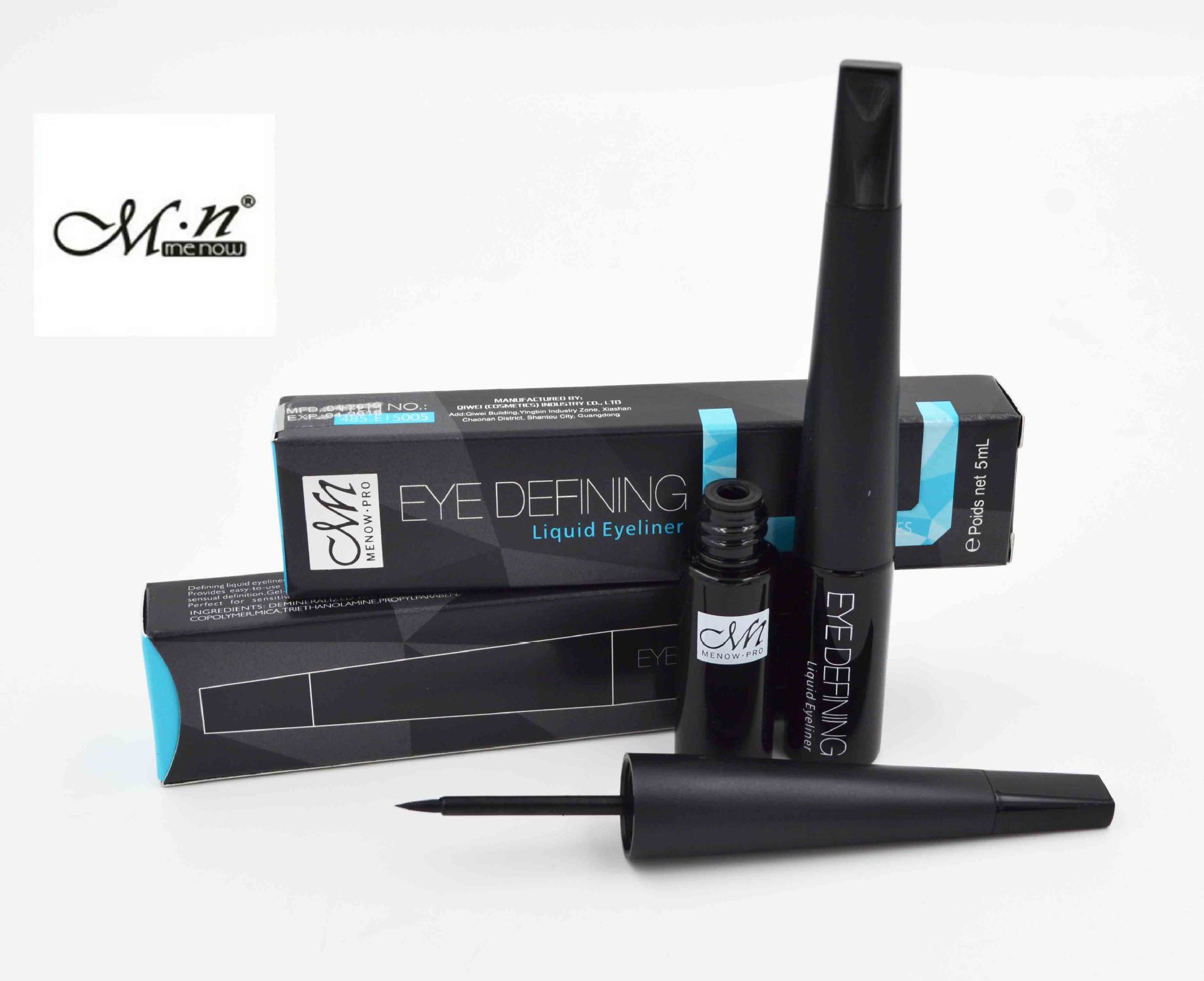 Meno waterproof, non-smudging, smooth and flowing eyeliner liquid, quick-drying makeup, long-lasting waterproof, easy to remove eyeliner pen pic 10