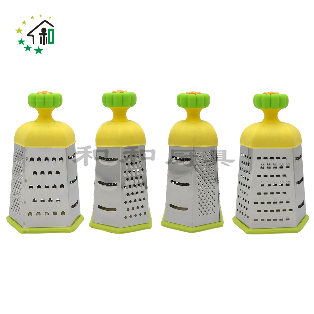 Kitchen multi-functional six-sided vegetable grater, stainless steel grater and vegetable cutter, potato grater and peeler, multi-purpose fruit and vegetable grater pic 15