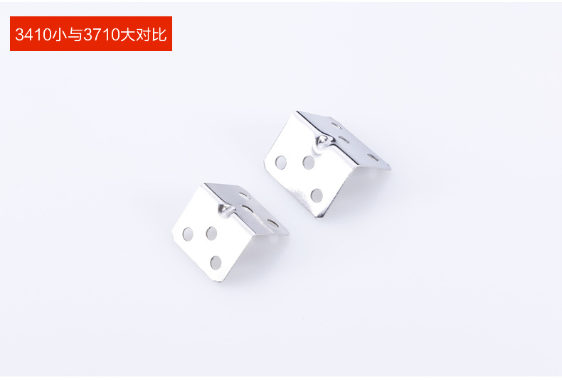 Thickened stainless steel six-hole corner code, 90-degree right-angle nickel-plated corner code, furniture cabinet fixed support, square small corner code pic 3