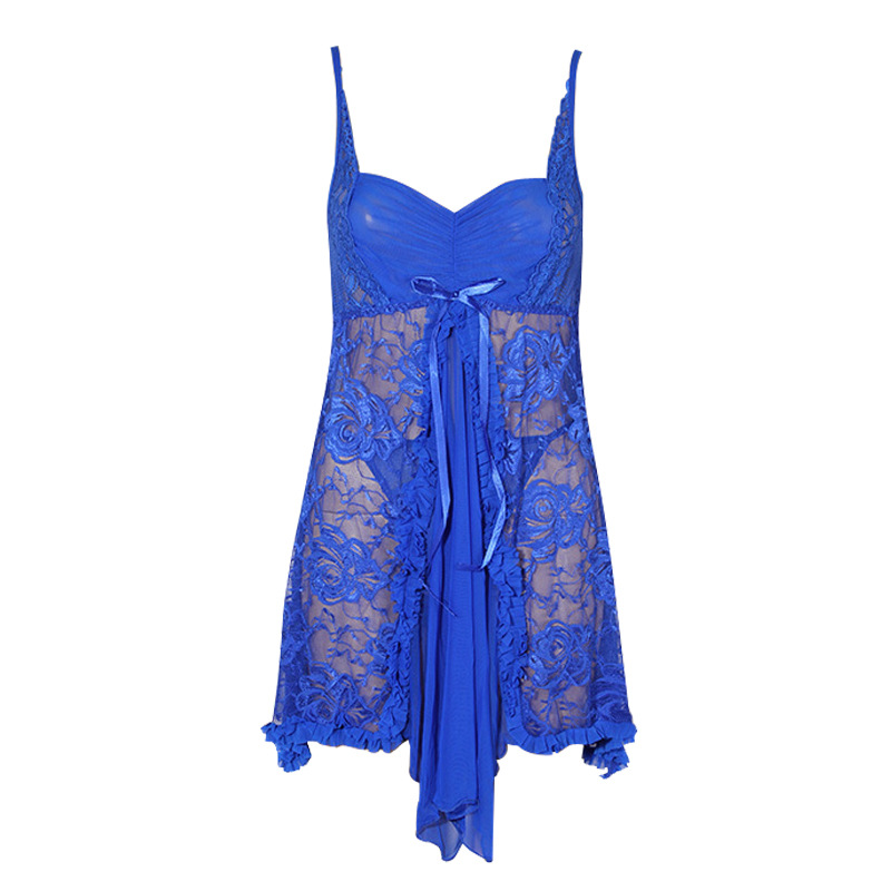 新款性感开叉网纱低胸睡裙蕾丝女士情趣衣服外贸欧美希腊睡衣套装   CCZJ-情趣内衣8048详情13