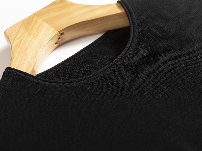 Early autumn machine-washable Yangzi yarn seamless one-piece 18-needle 100. Wool round-neck knitted sweater for women, slimming and shaping top pic 31