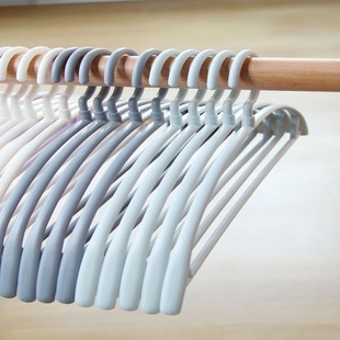 Rainbow-colored collar guard hanger, thickened plastic household hanger, clothes rack, clothes drying rack, clothes rack, clothes drying rack pic 32