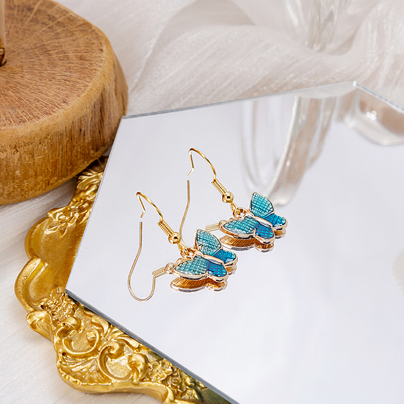 日韩系卡哇伊可爱七彩流苏卡通款少女耳环耳钩小清新风耳饰品详情3